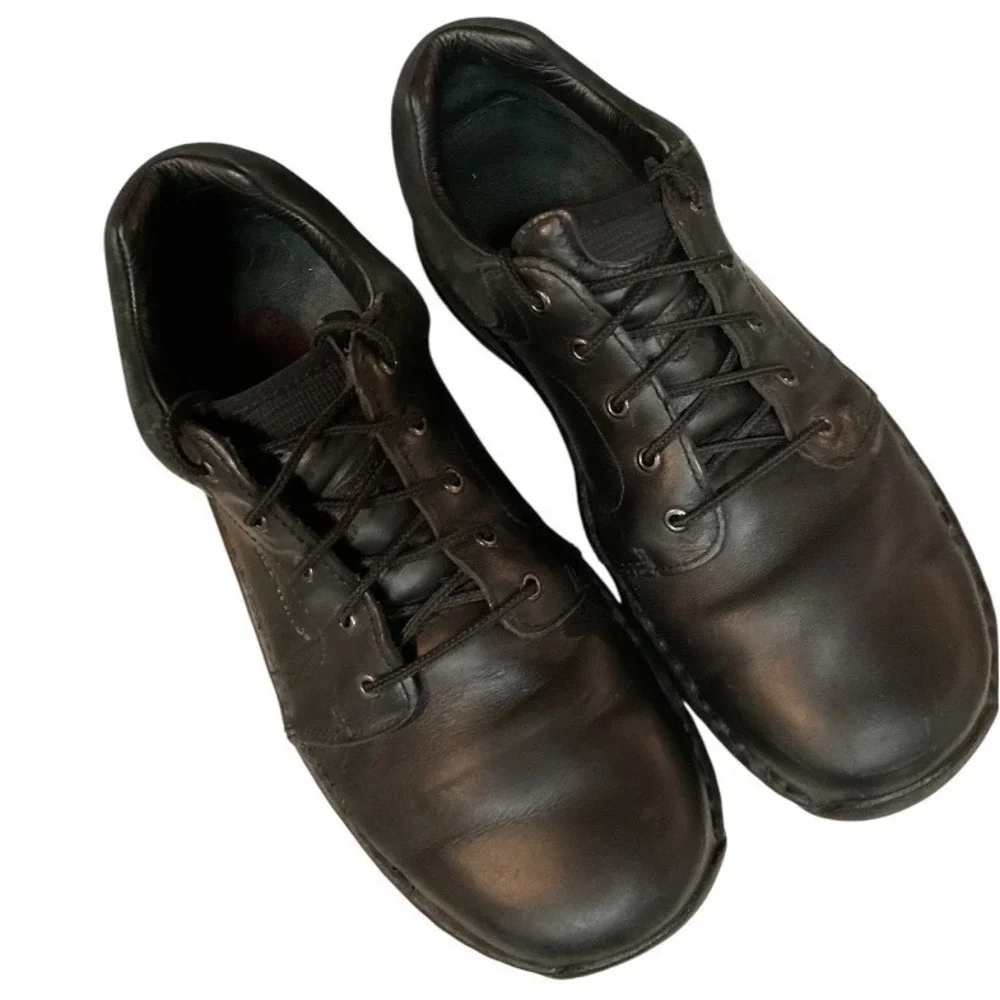 Red Wing Shoes Women's Leather Lace Up Low Top Steel Toe Oxford Shoes Black Sz 9